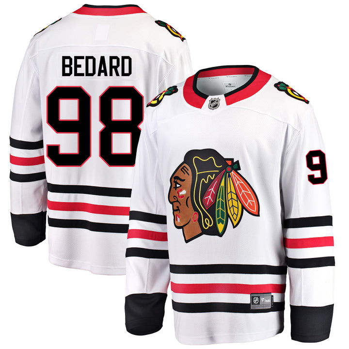 Men's NHL Chicago Blackhawks Connor Bedard Adidas Primegreen Away White - Authentic  Jersey with ON ICE Cresting - Sports Closet