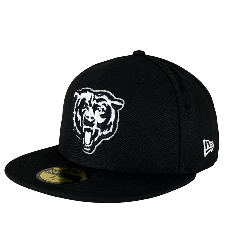 New Era Chicago Bears Black And White 59FIFTY Cap