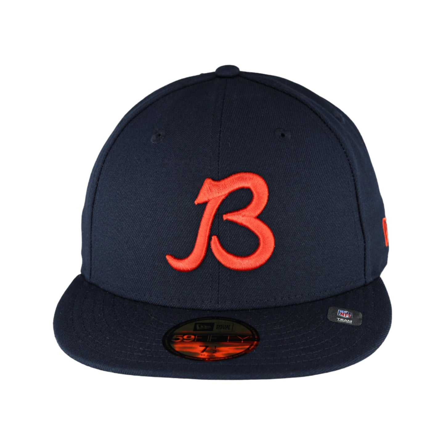 Chicago Bears New Era 59FIFTY Navy B Fitted Hat