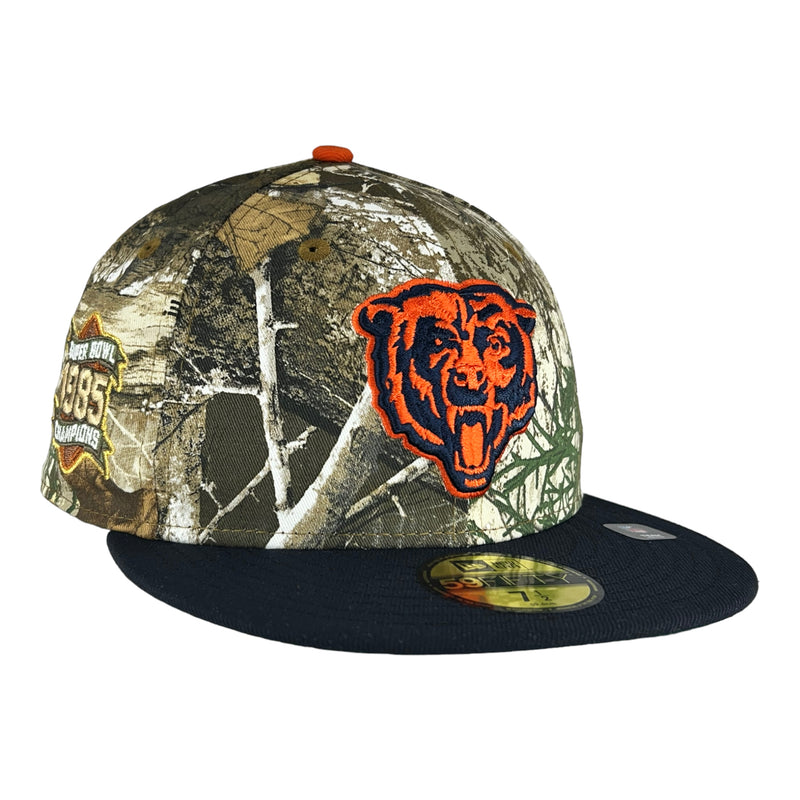 Chicago Bears Real Tree '85 Patch New Era 59FIFTY Fitted Hat