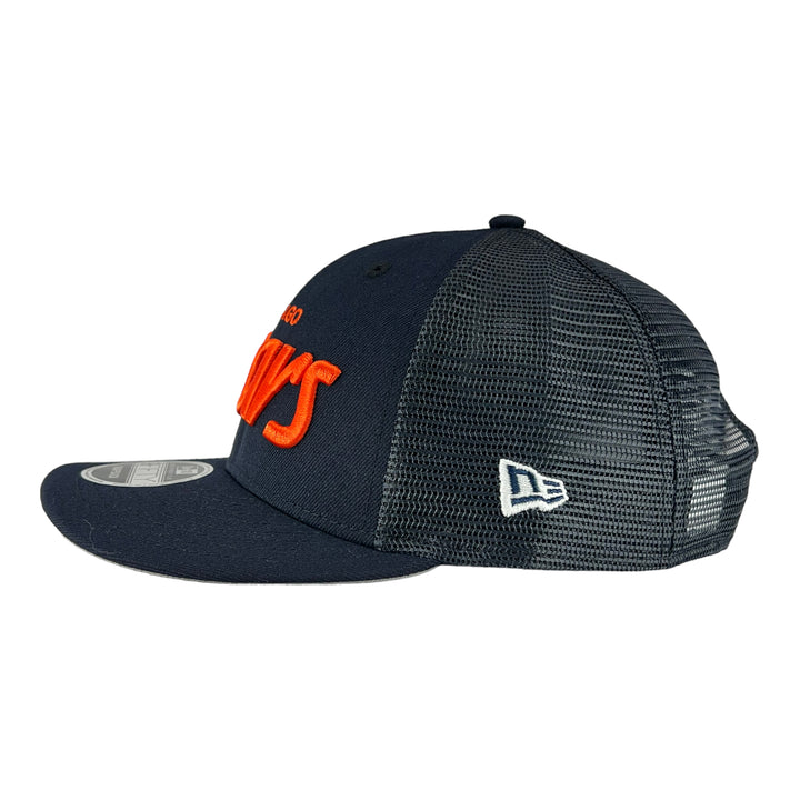 Chicago Bears Navy Script New Era Low Profile 9FIFTY Snapback Hat