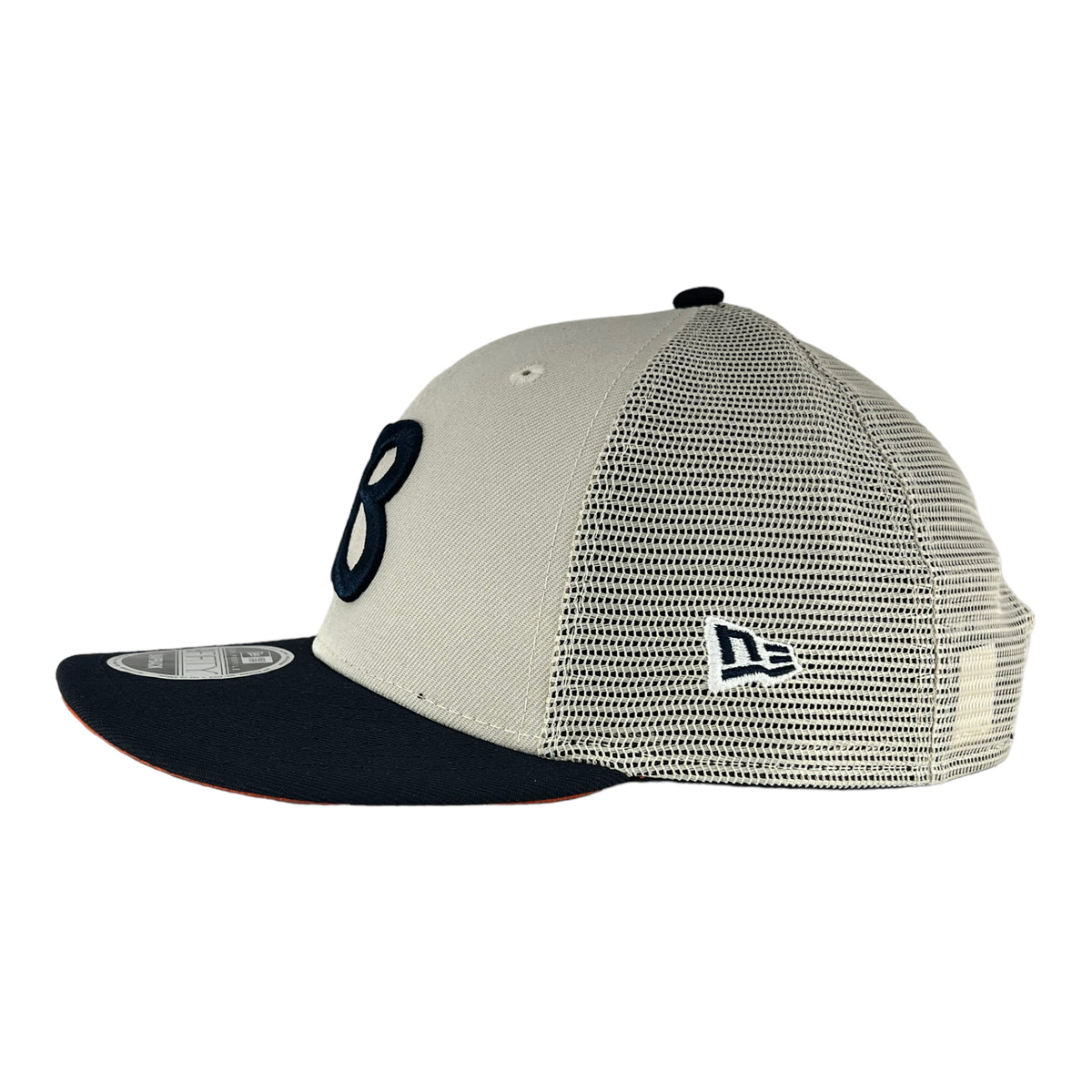 Chicago Bears Stone/Navy Mesh Back B Script New Era Low Profile 9FIFTY ...