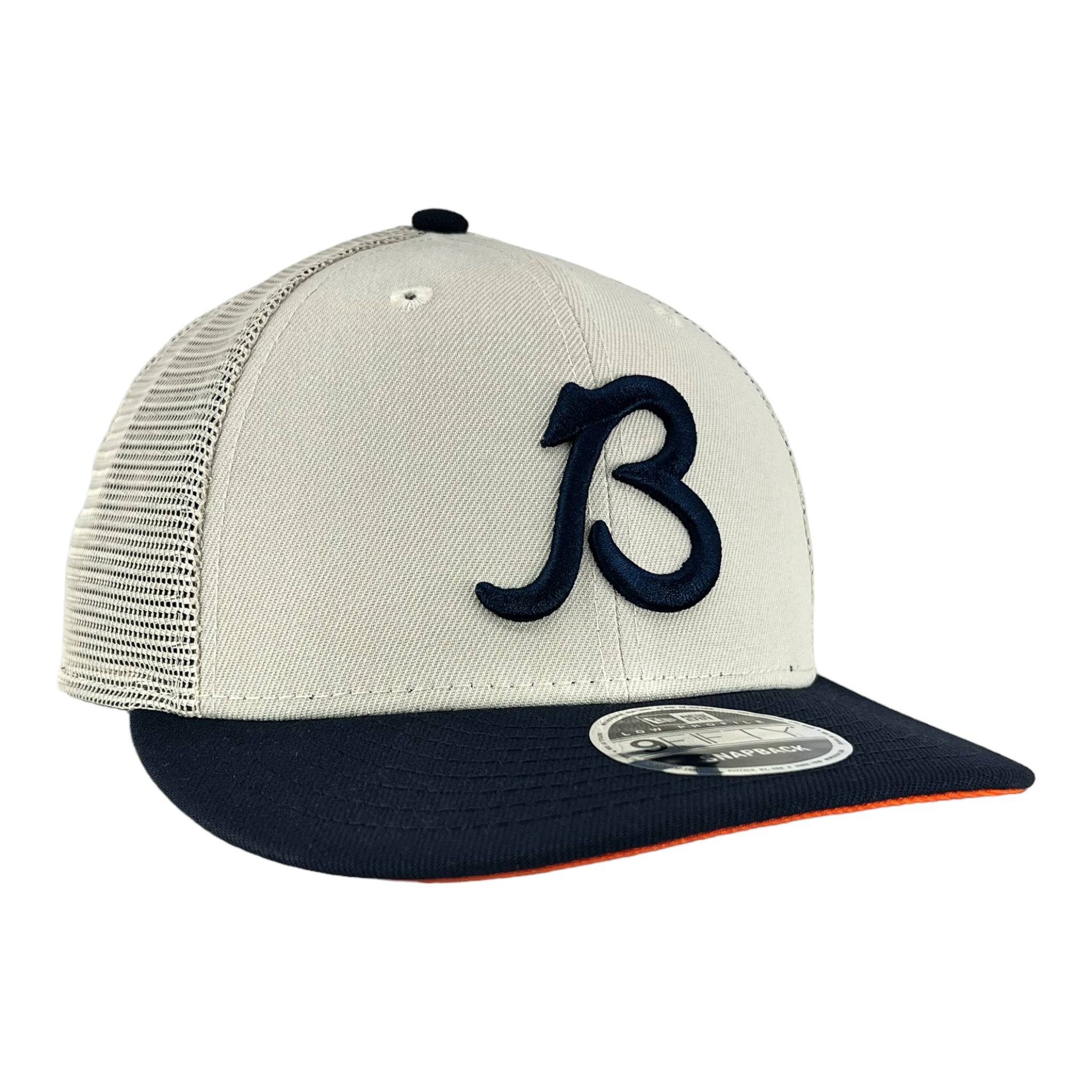 Chicago Bears New Era 2023 Sideline Historic Low Profile 59FIFTY Fitted Hat  - Cream/Navy