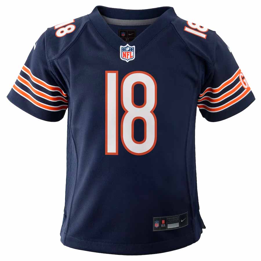 Caleb Williams Chicago Bears Nike Kids 4-7 Navy Game Jersey