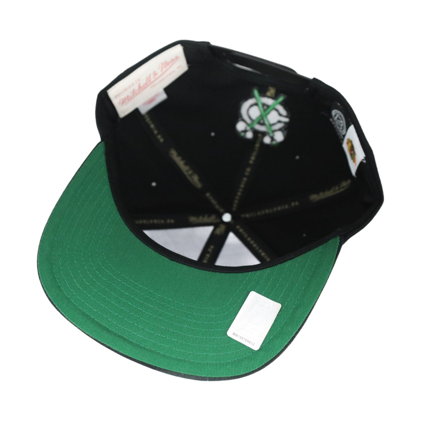 Chicago Blackhawks Blackout Mitchell & Ness Snapback Hat