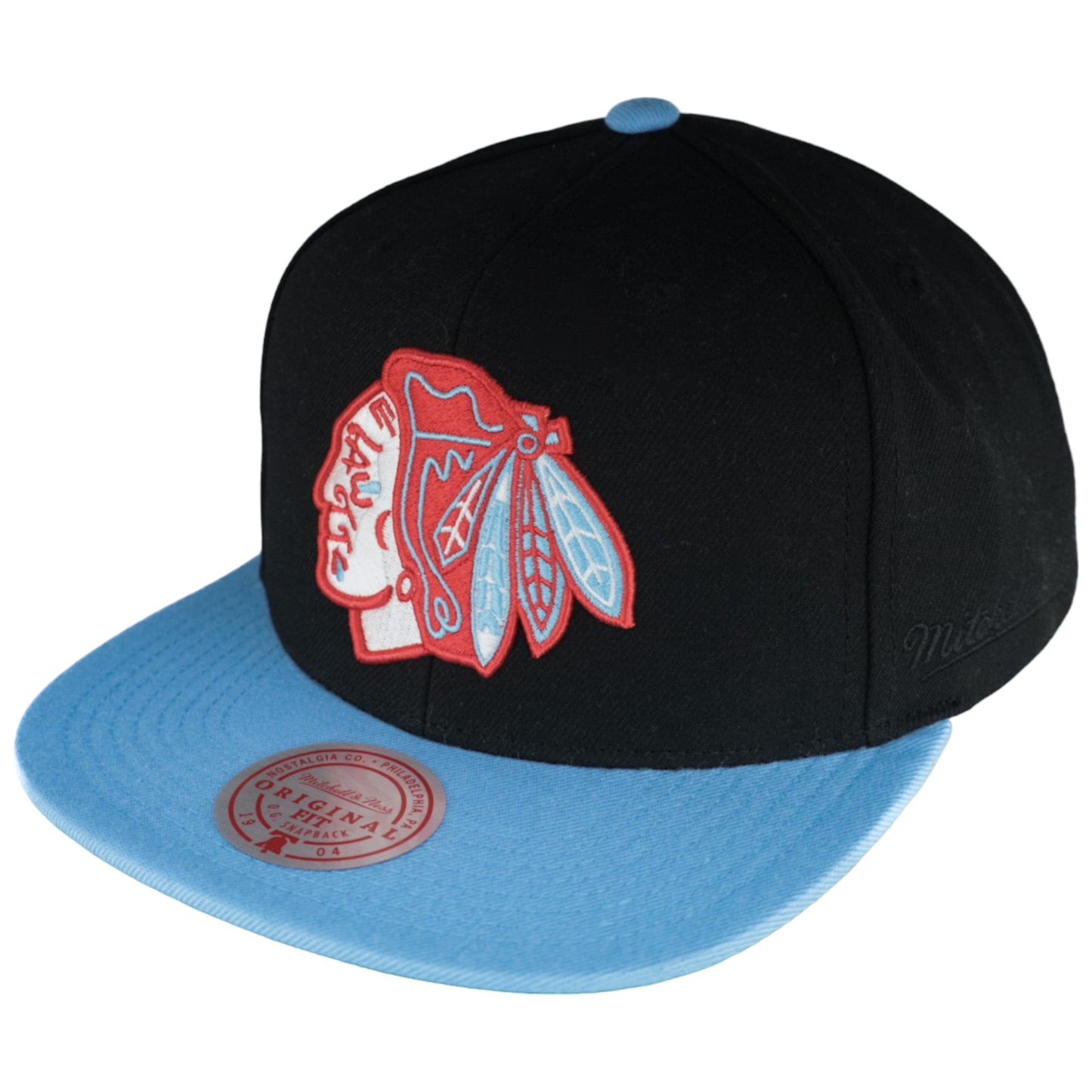 Chicago Blackhawks Chicago Flag Mitchell & Ness Snapback Hat