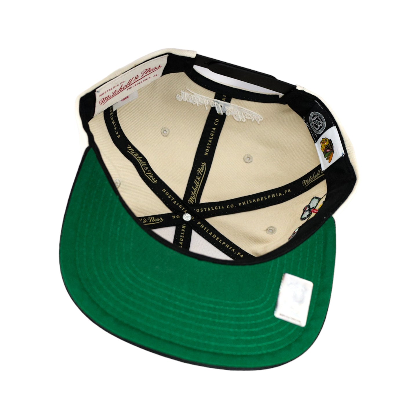 Chicago Blackhawks Cream Mitchell & Ness Snapback Hat