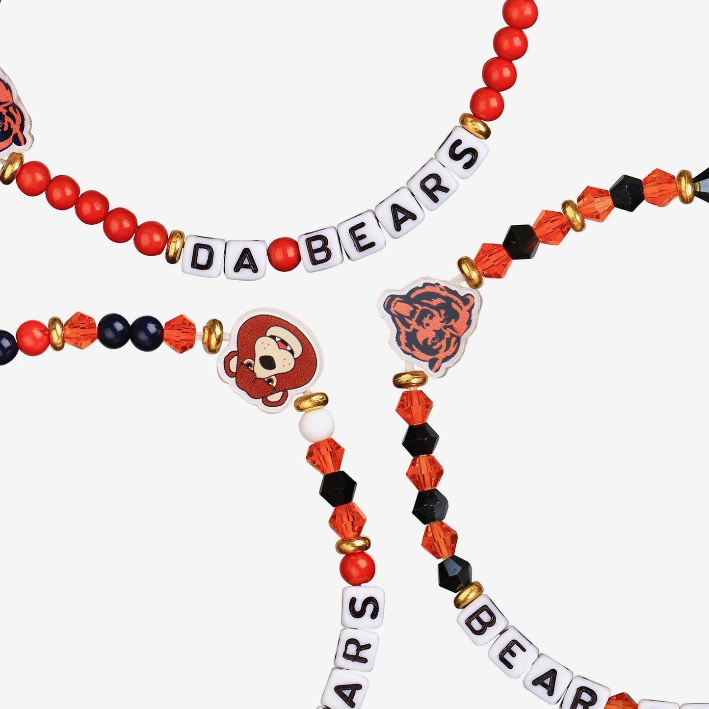 Chicago Bears 3 Pack Friendship Bracelets