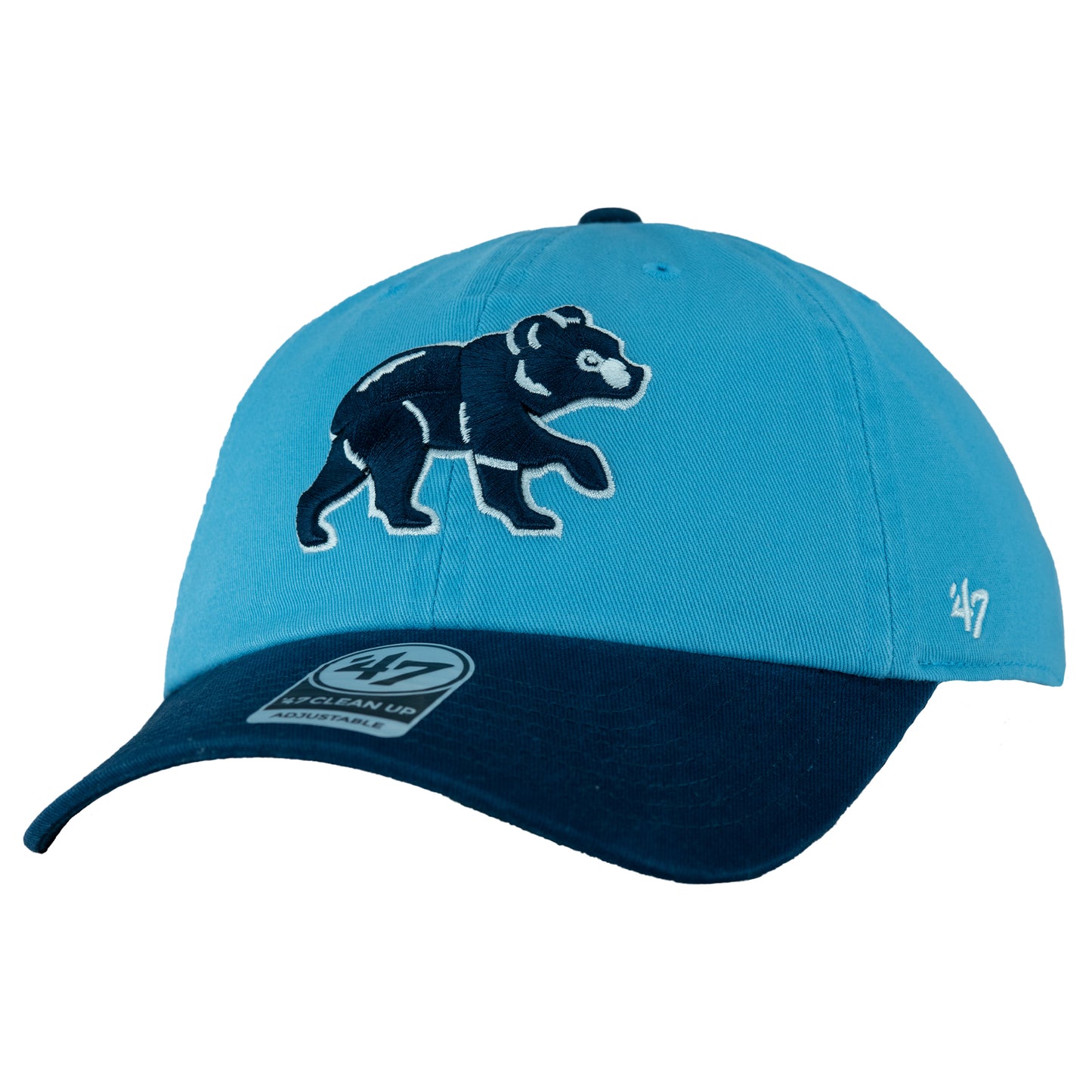 Chicago Cubs Columbia/Navy Walking Bear '47 Freshman Clean Up Adjustable Hat