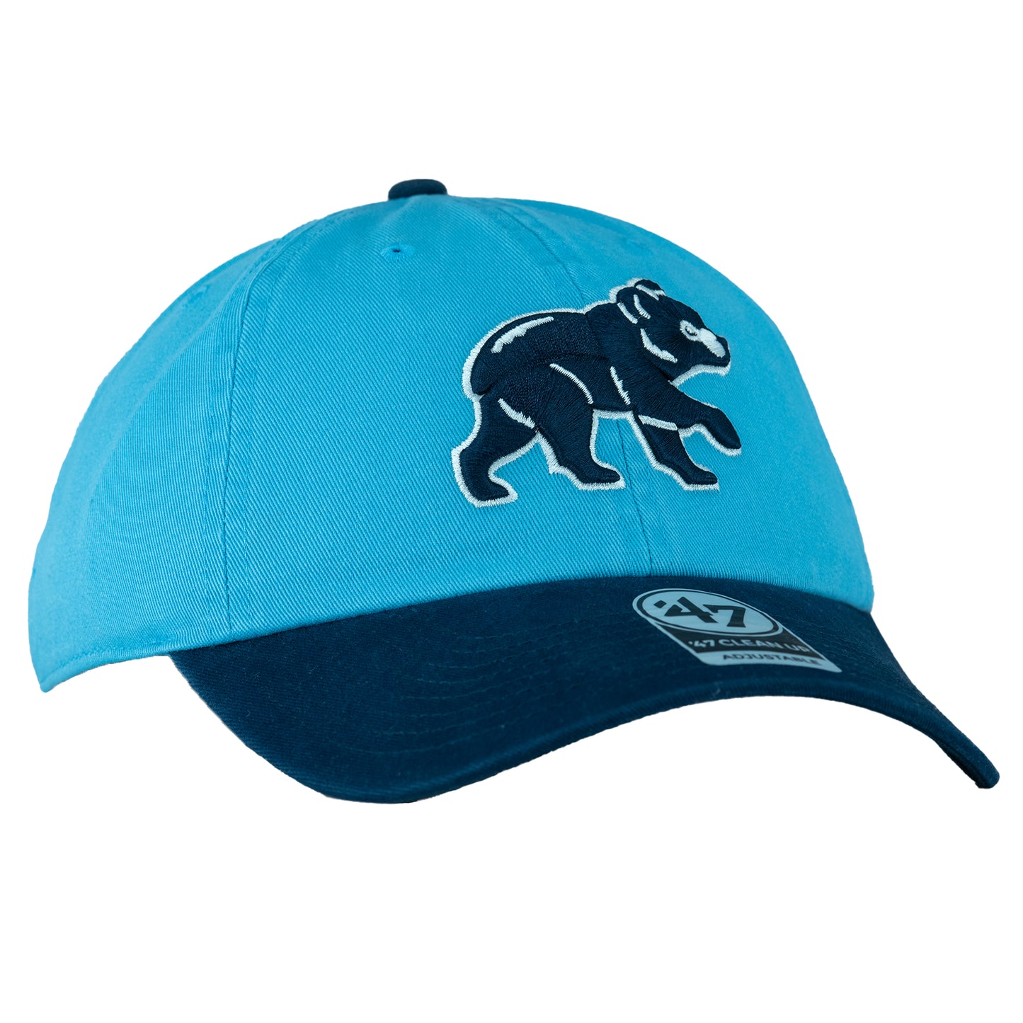 Chicago Cubs Columbia/Navy Walking Bear '47 Freshman Clean Up Adjustable Hat