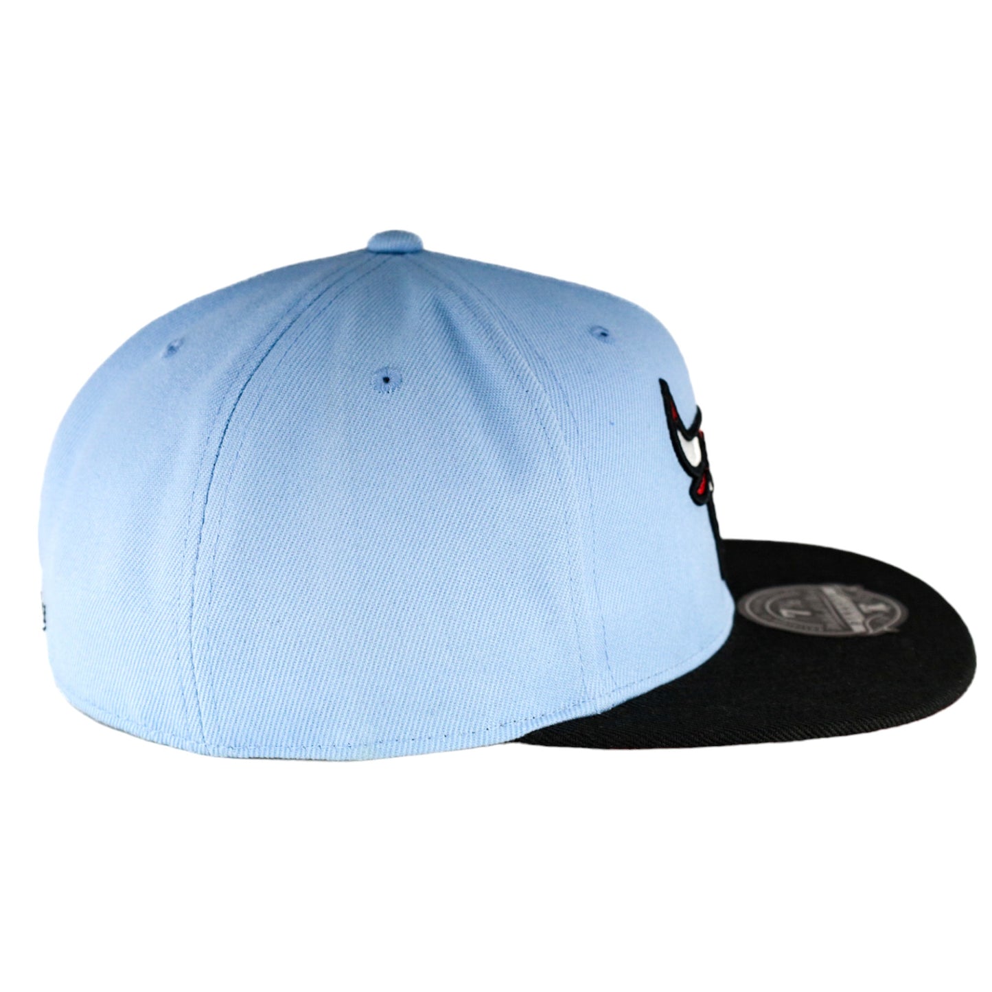 Chicago Bulls Mitchell & Ness Sky Blue/Black Fitted Hat