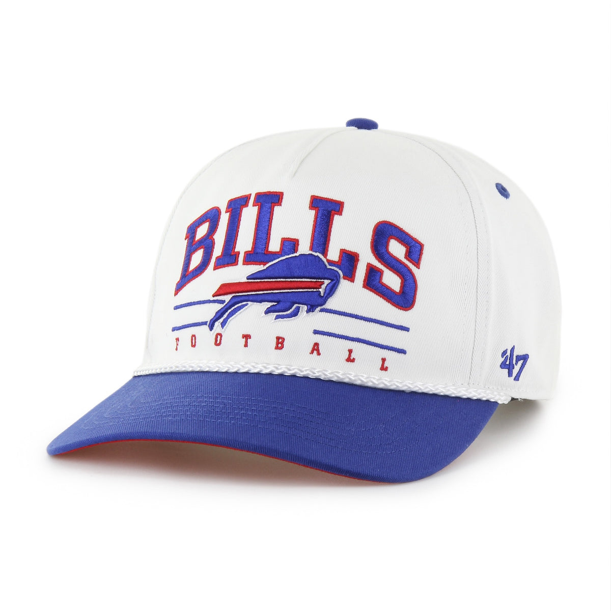 Buffalo Bills '47 White Roscoe TT Hitch Adjustable Hat