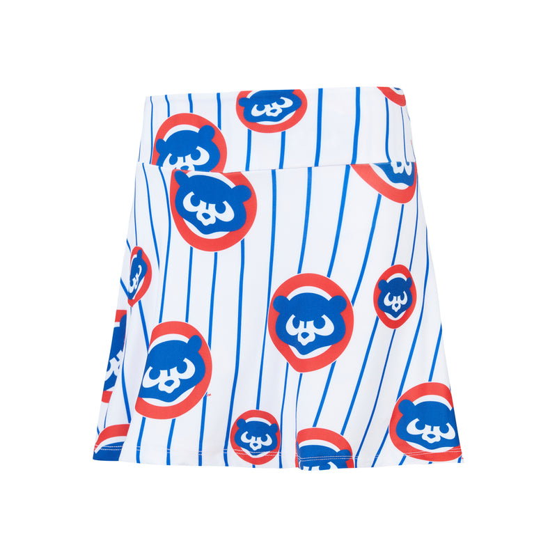 Chicago Cubs Ladies Record Pinstripe Skirt