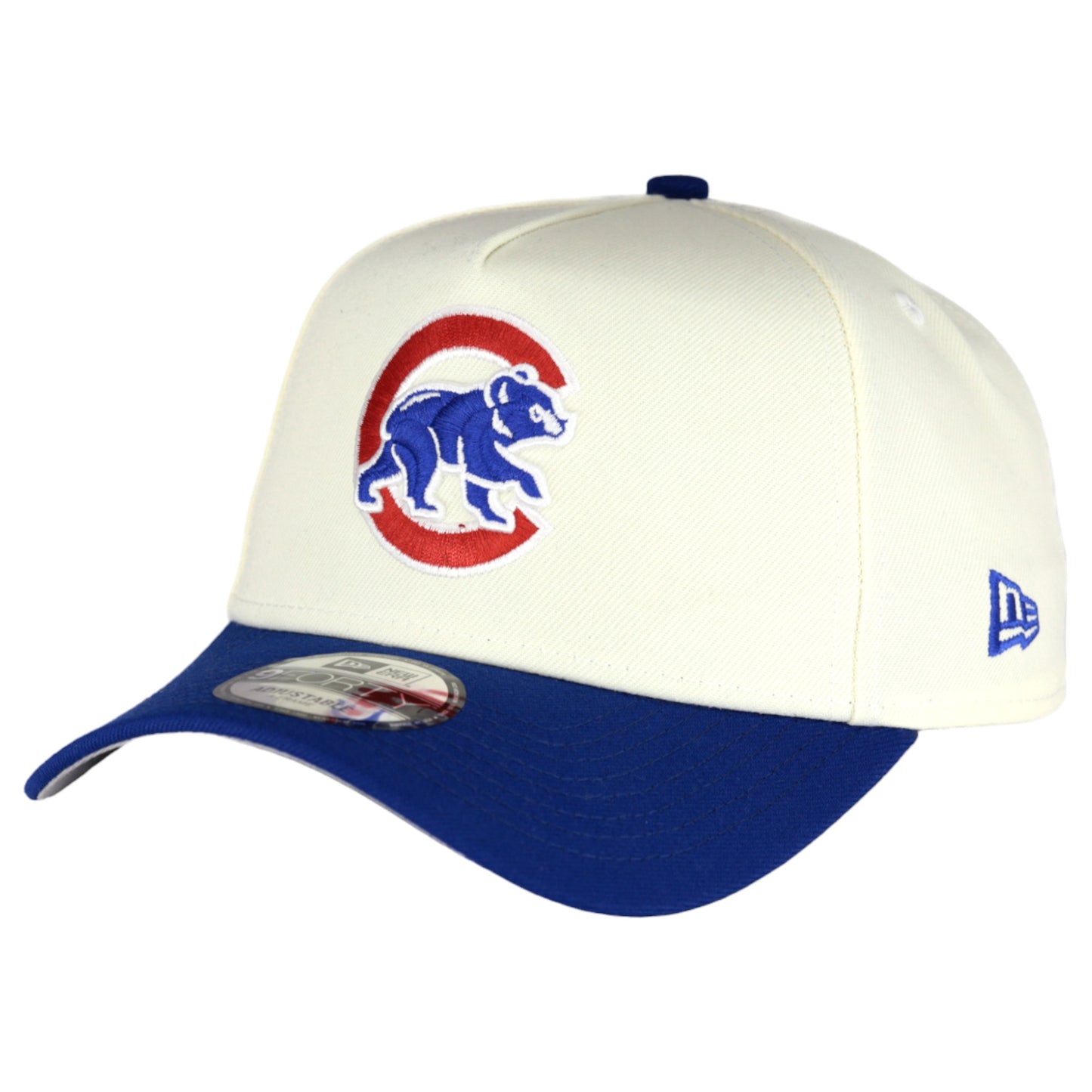 Chicago Cubs New Era 9FORTY A-Frame Chrome/Royal Adjustable Hat