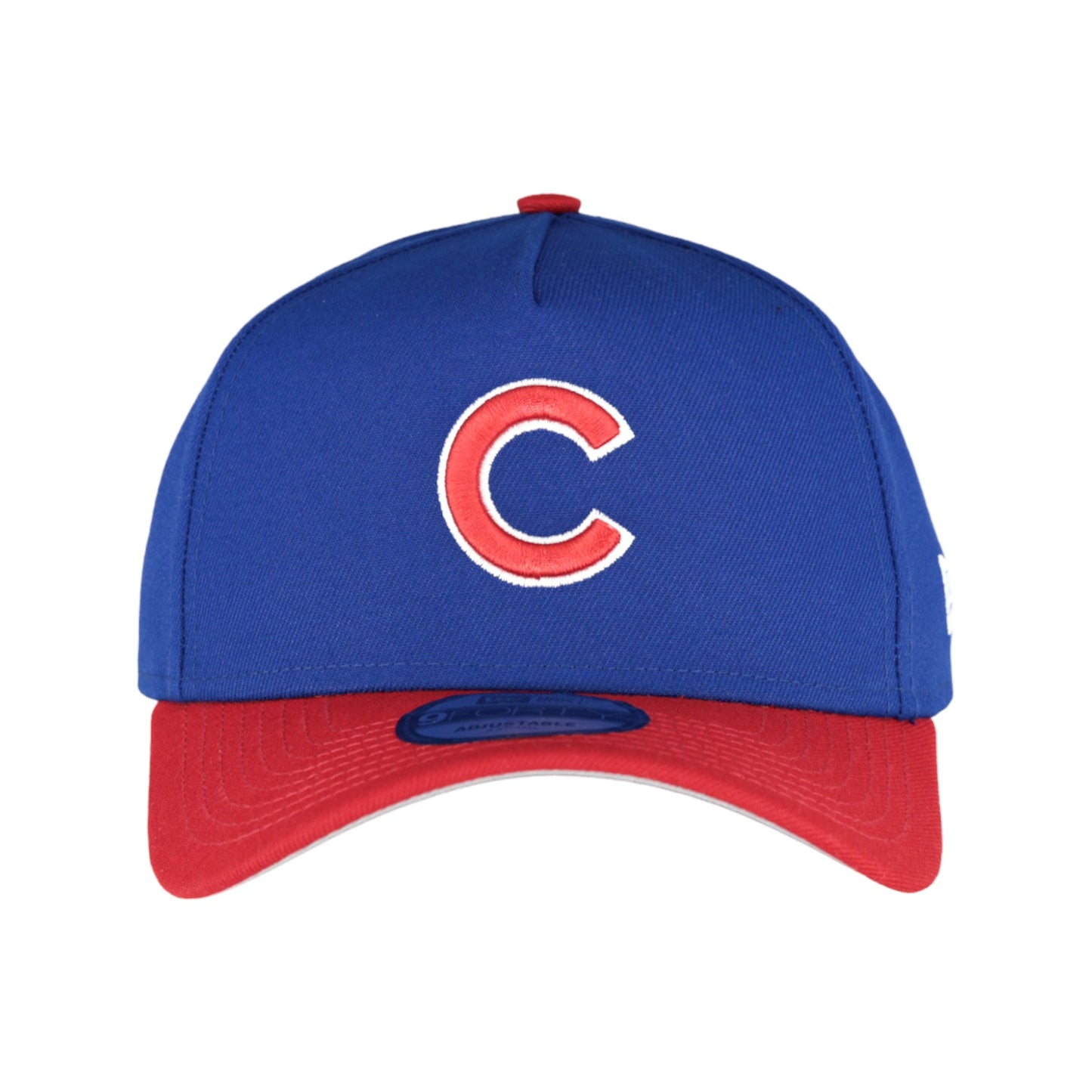 Chicago Cubs New Era 9FORTY A-Frame Royal/Red Adjustable Hat