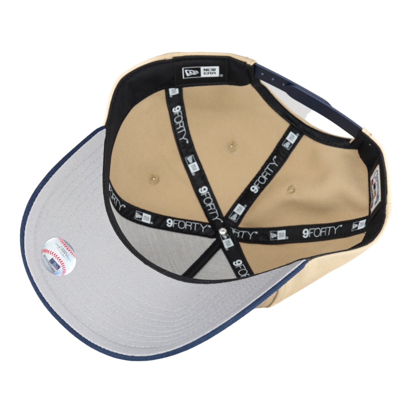 Chicago Cubs New Era 9FORTY A-Frame Camel/Navy 1914 Adjustable Hat