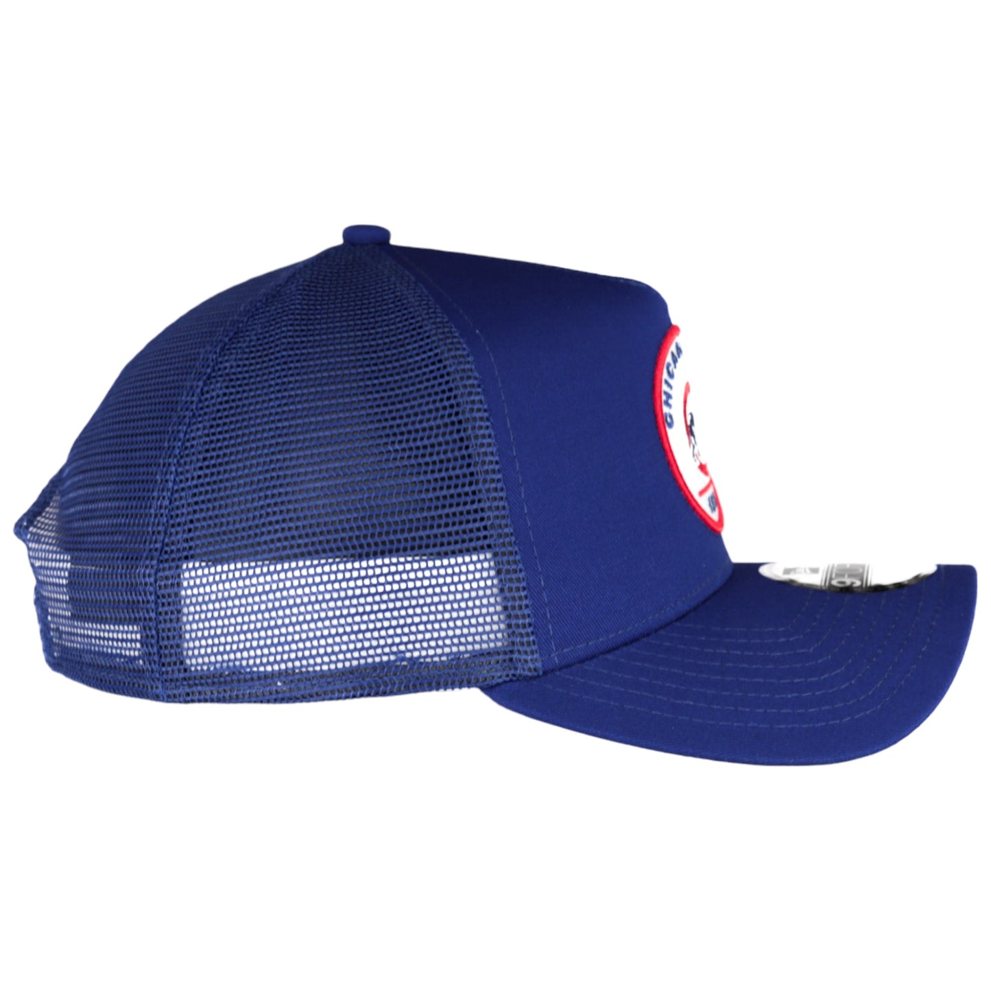 Chicago Cubs New Era 9FORTY A-Frame Royal Patch Adjustable Hat