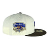 Chicago Cubs Chrome White/Walnut Brown JR 50th New Era 59FIFTY Fitted Hat