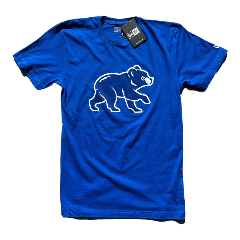 Chicago Cubs New Era Walking Bear Royal Men's T-Shirt