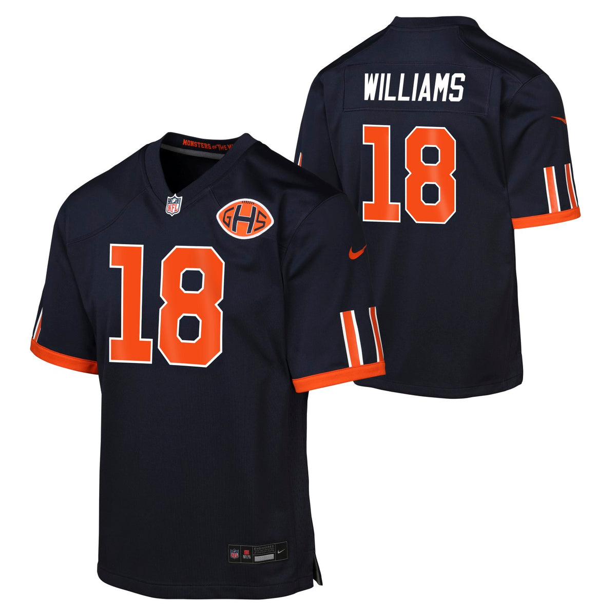 Caleb Williams #18 Chicago Bears Nike Youth Rivalry Game Jersey