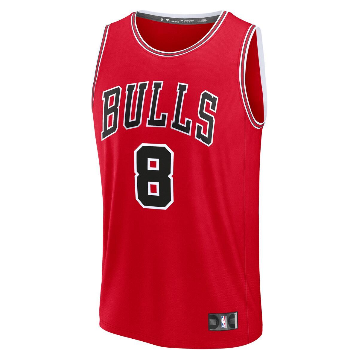 Caleb Wilson #8 Chicago Bulls Fanatics Youth Red Icon Jersey