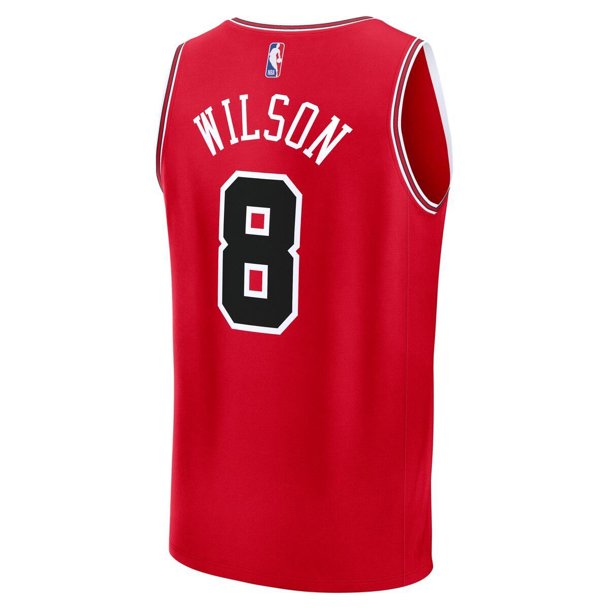 Caleb Wilson #8 Chicago Bulls Fanatics Youth Red Icon Jersey
