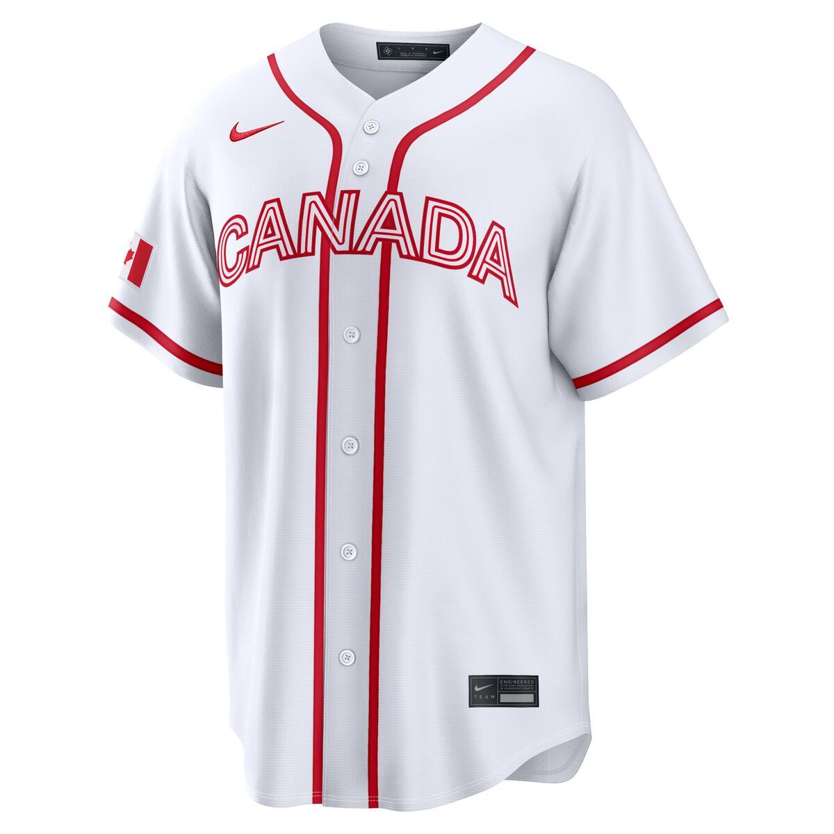 Canada World Baseball Classic 2026 Nike White Home Jersey – Clark