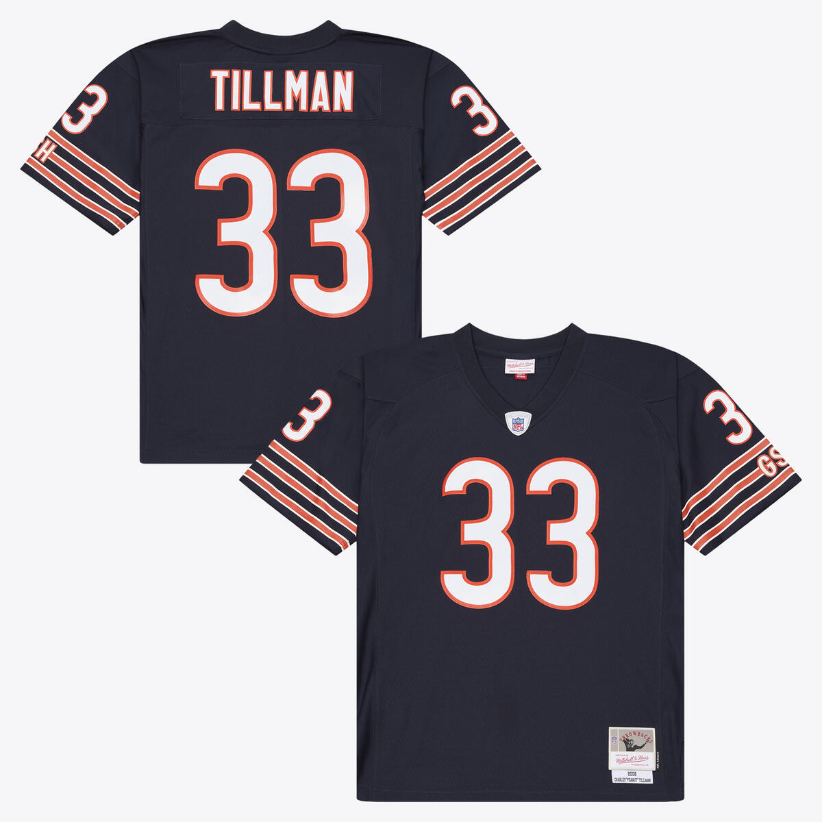 Charles Tillman #33 Chicago Bears Mitchell & Ness Men's Navy Jersey