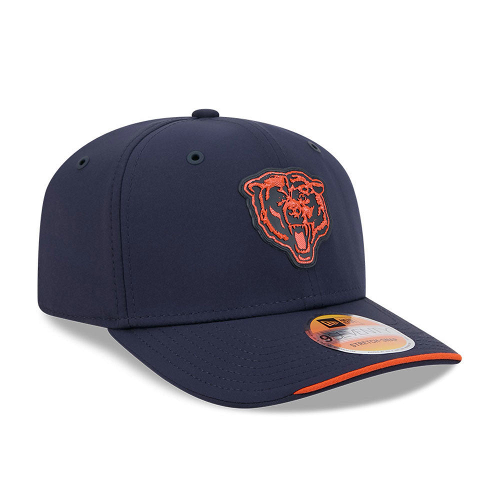Chicago Bears 2026 Sideline Bearhead New Era 9SEVENTY Stretch-Snap Adjustable Hat