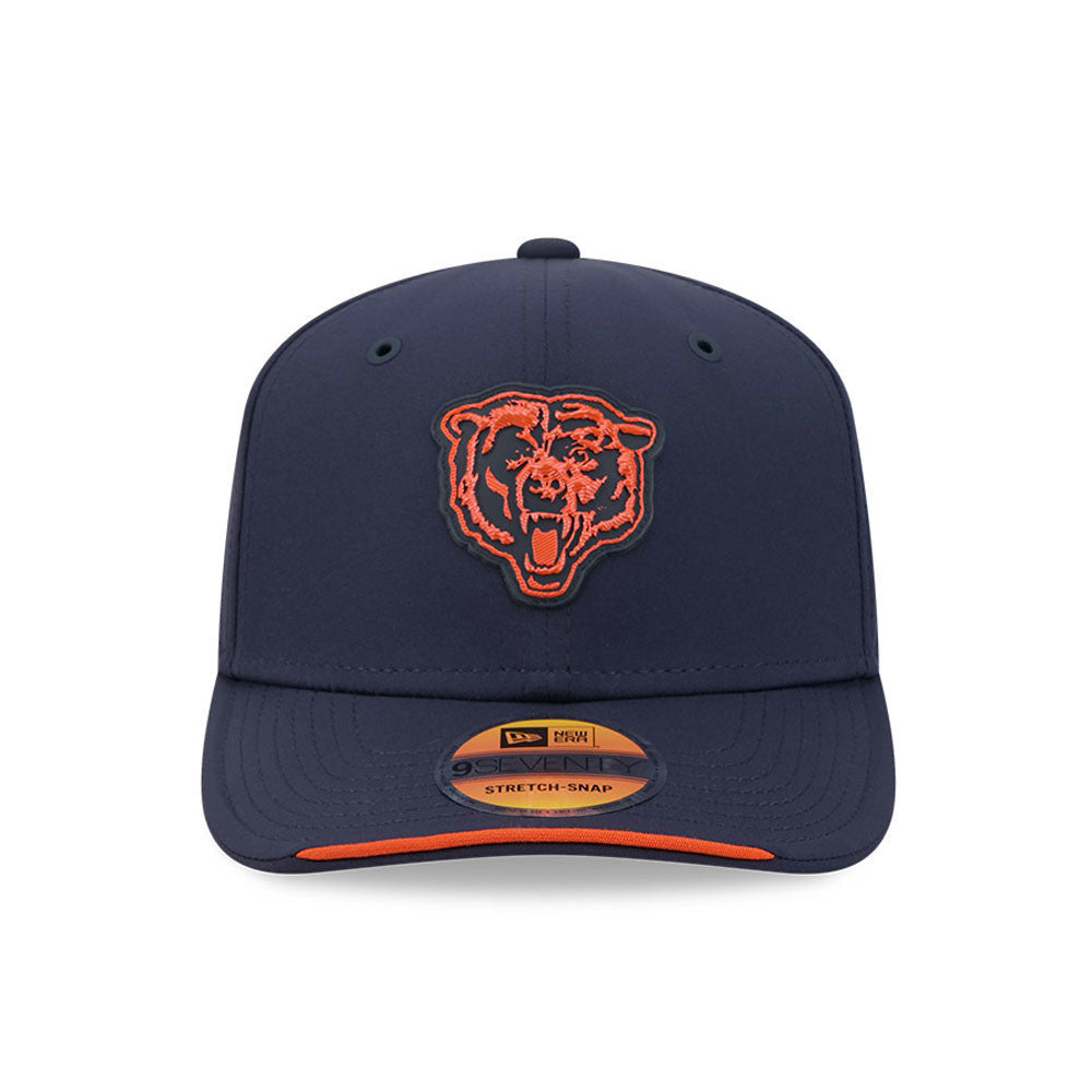 Chicago Bears 2026 Sideline Bearhead New Era 9SEVENTY Stretch-Snap Adjustable Hat