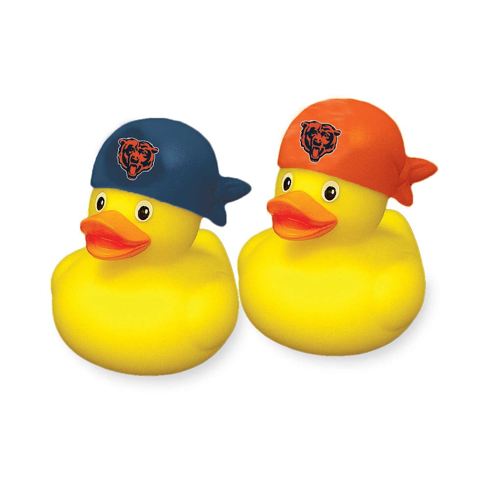 Chicago Bears 2 Pack Rubber Duck Set
