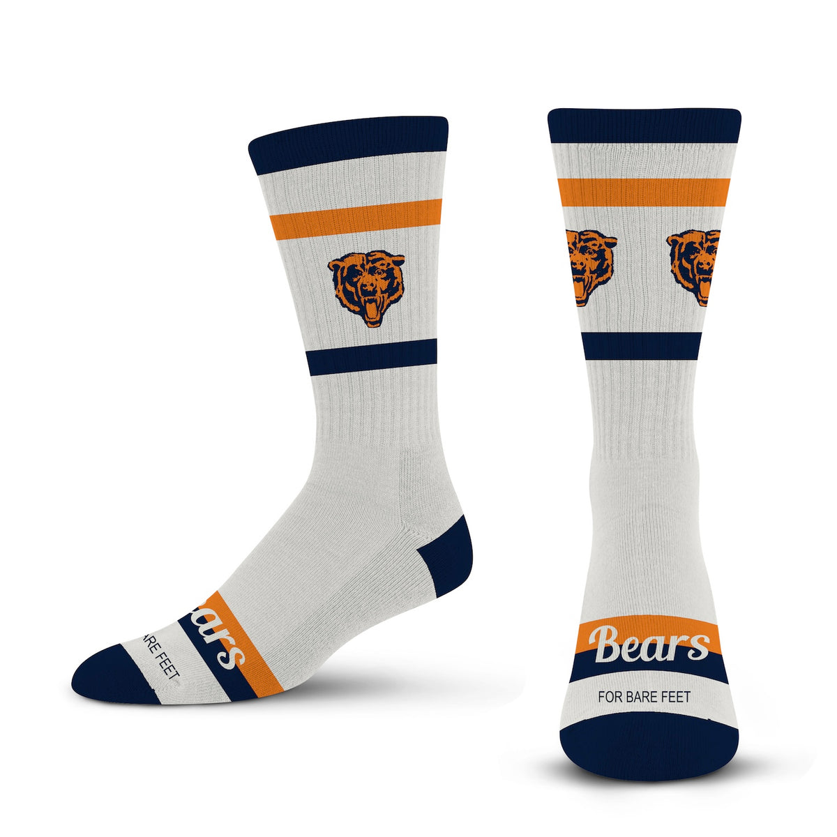 Chicago Bears Adult Stripe Fame Socks