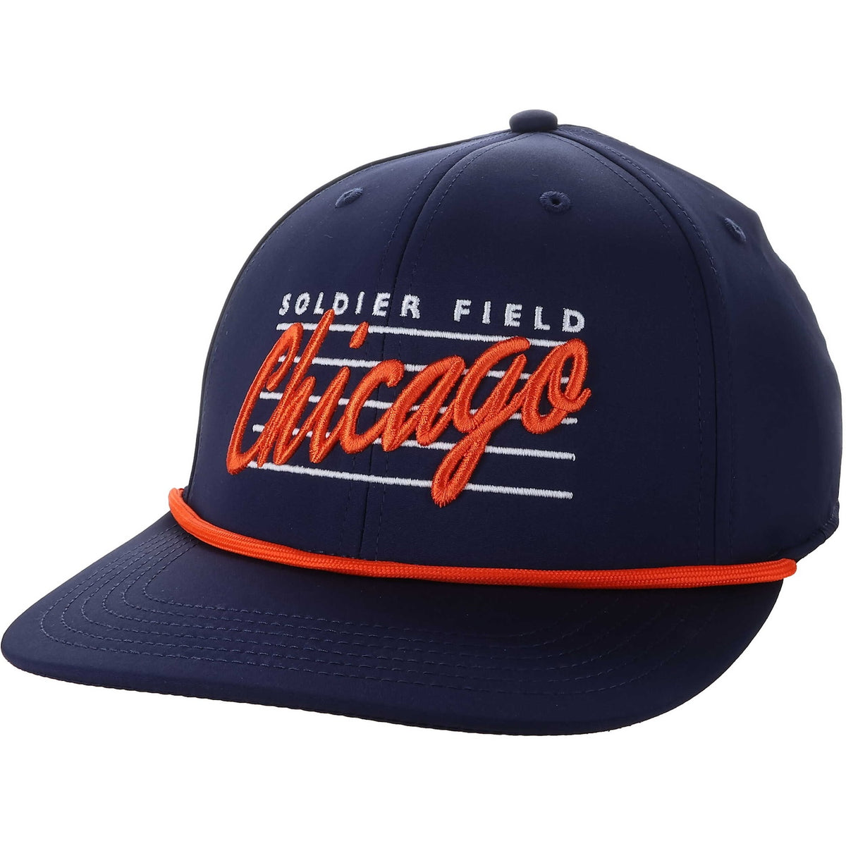Chicago Bears Back Nine Script Rope Adjustable Hat