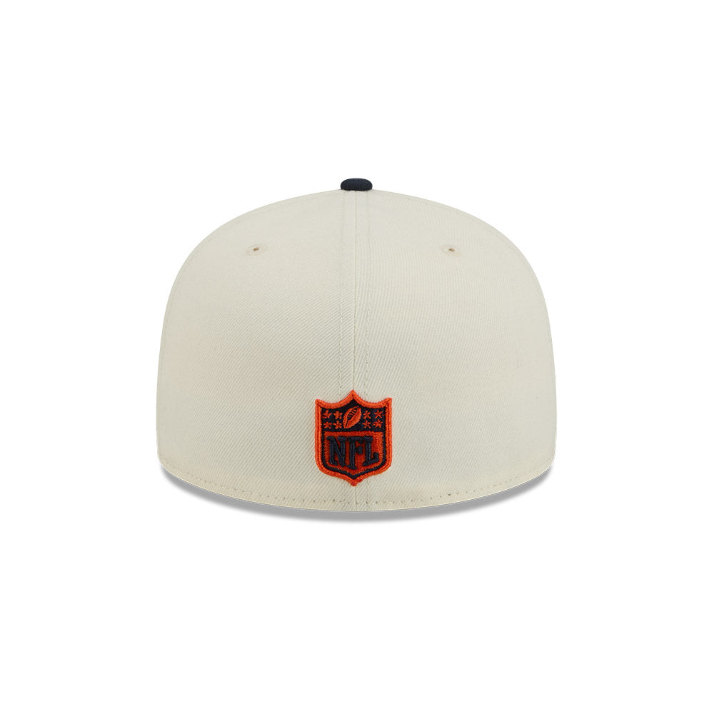 Chicago Bears Chrome/Navy Basic New Era 59FIFTY Fitted Hat