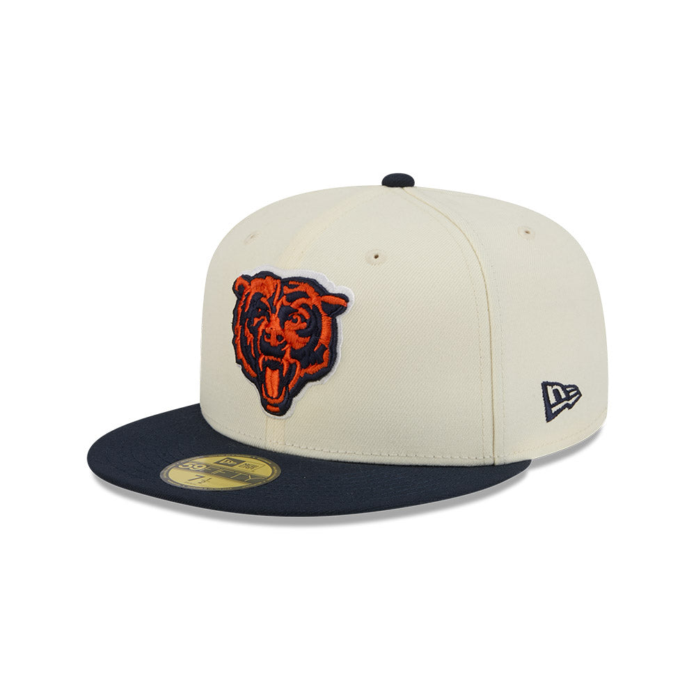 Chicago Bears Chrome/Navy Basic New Era 59FIFTY Fitted Hat