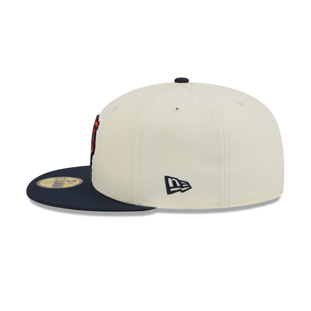 Chicago Bears Chrome/Navy Basic New Era 59FIFTY Fitted Hat