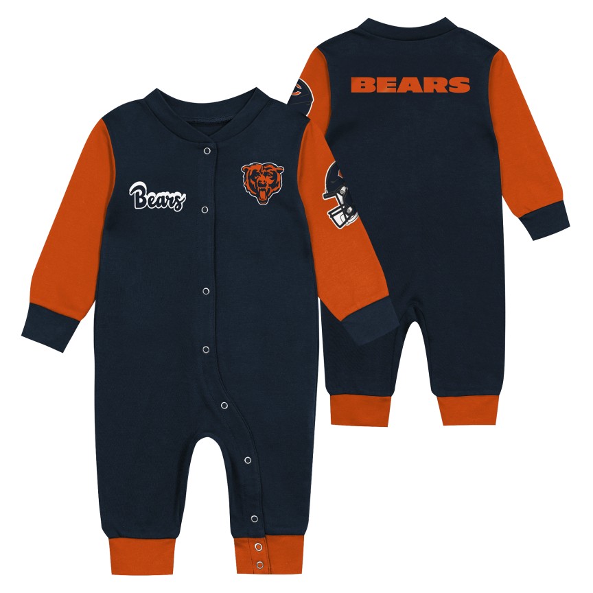 Chicago Bears Endzone Baby Snuggler Coverall