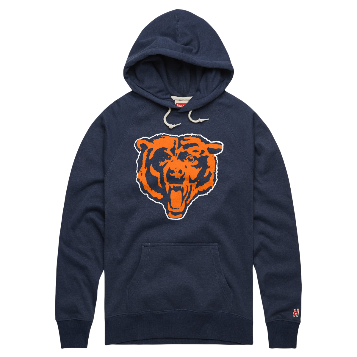 Chicago Bears Homage Navy Bear Head Hoodie