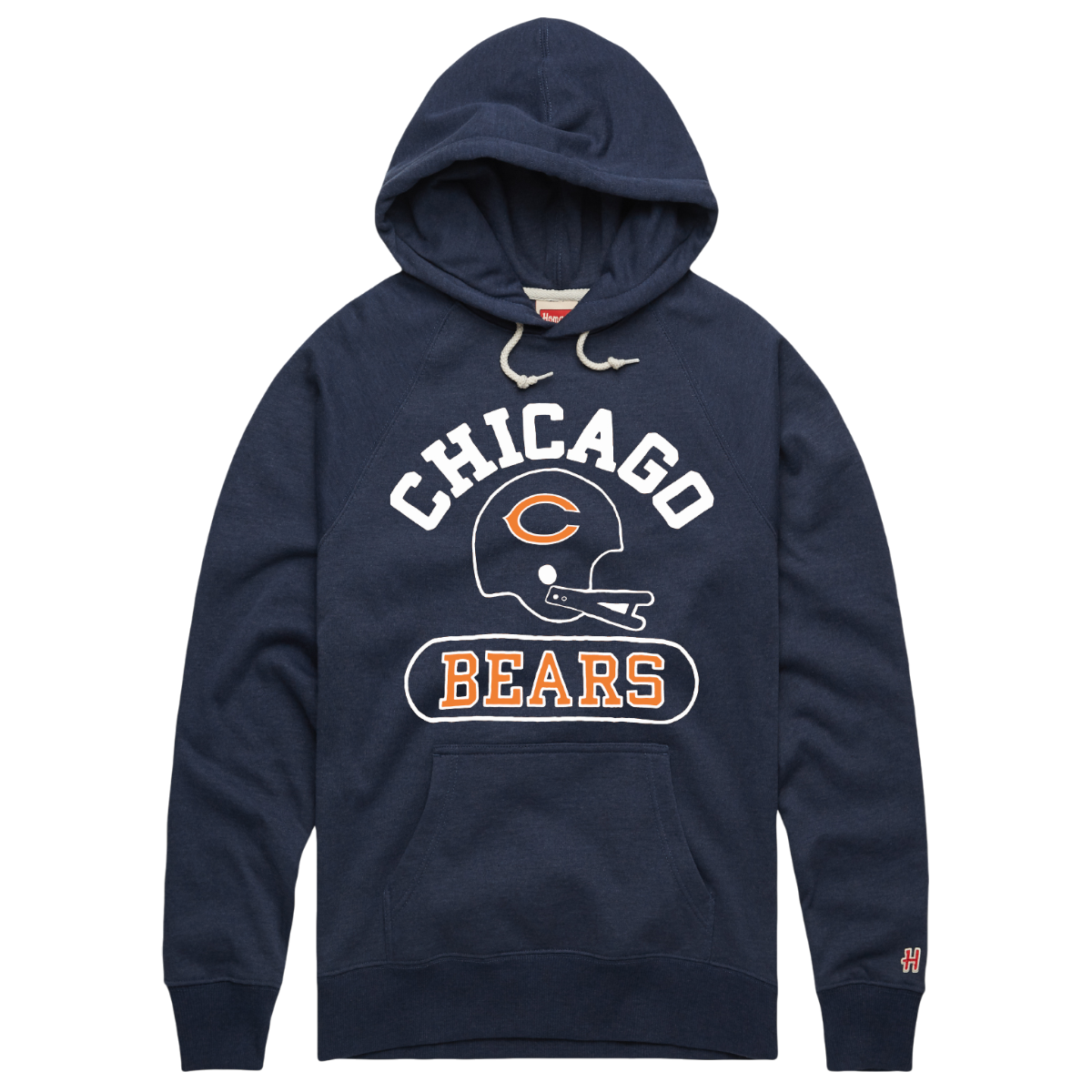 Chicago Bears Homage Navy Helmet Hoodie