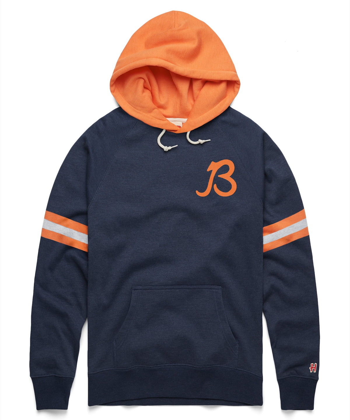 Chicago Bears Homage Navy/Orange Script B Hoodie