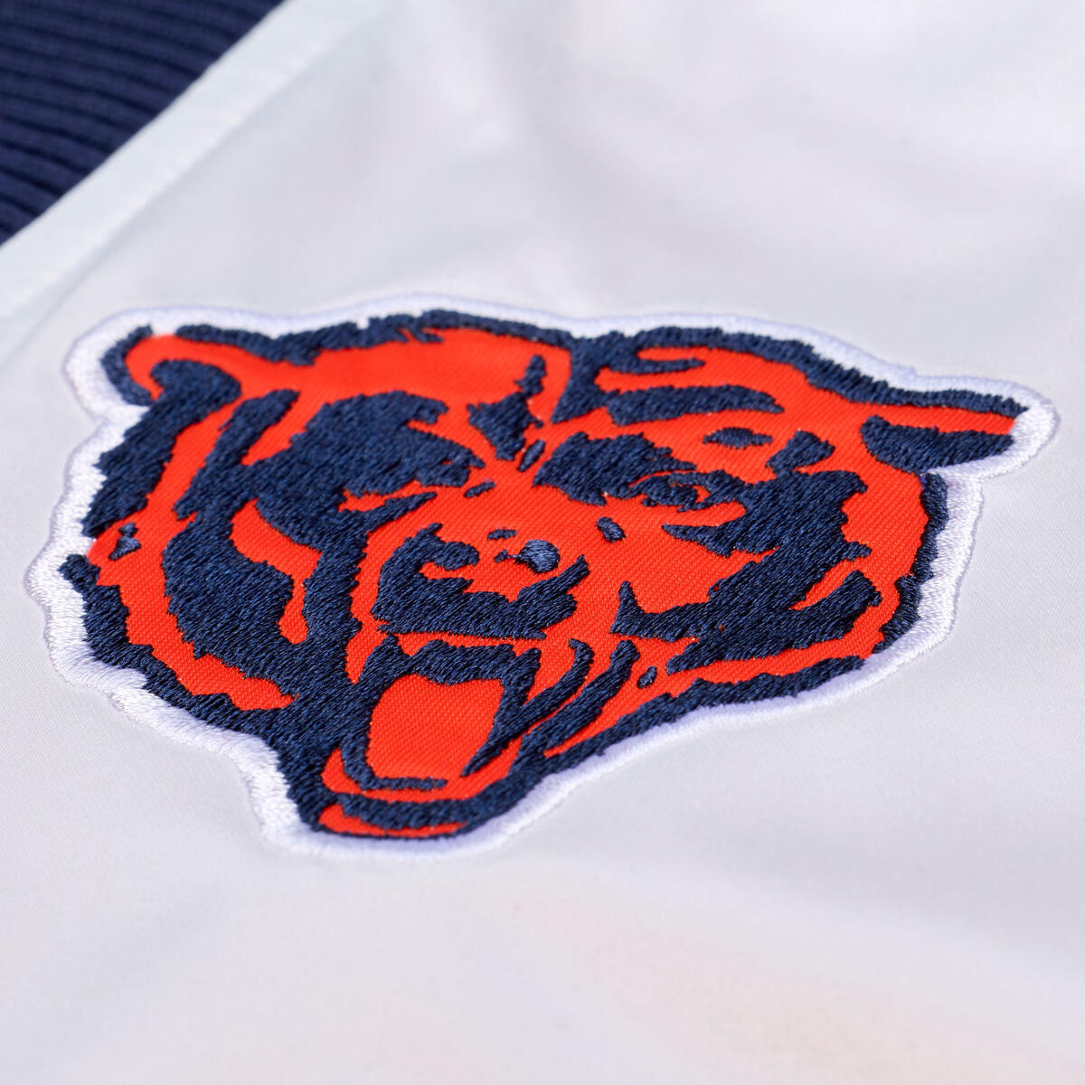 Chicago Bears Mitchell & Ness Head Coach Lightweight Button Up Satin Jacket