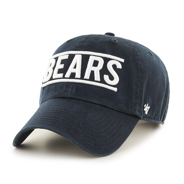 Chicago Bears Navy Wordmark Lines '47 Clean Up Adjustable Hat