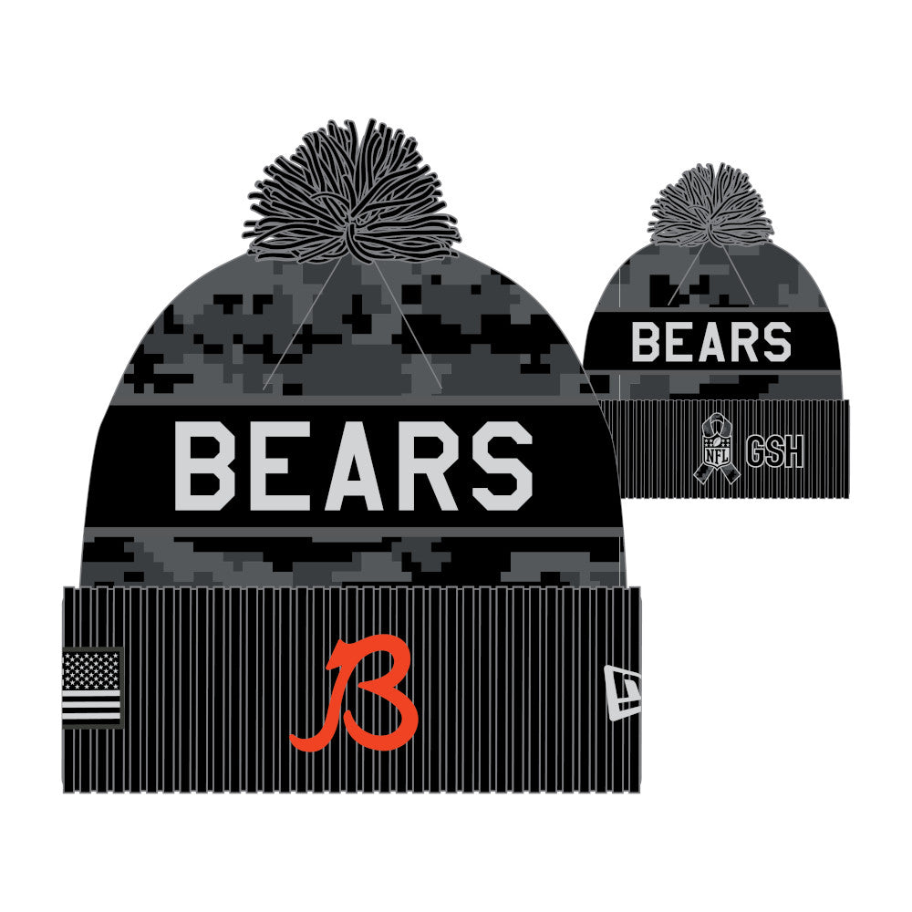 Chicago Bears New Era 2026 Salute To Service  B Logo Knit Hat