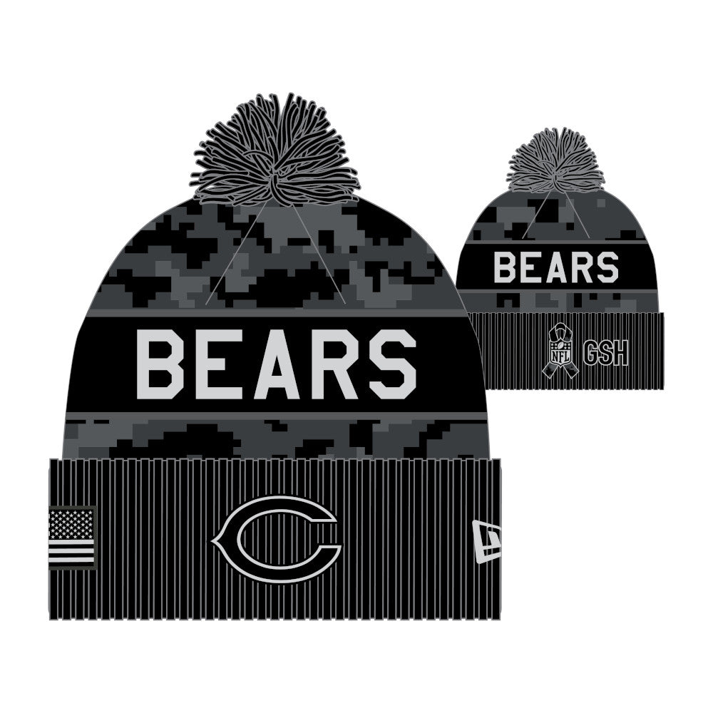Chicago Bears New Era 2026 Salute To Service C Logo Knit Hat