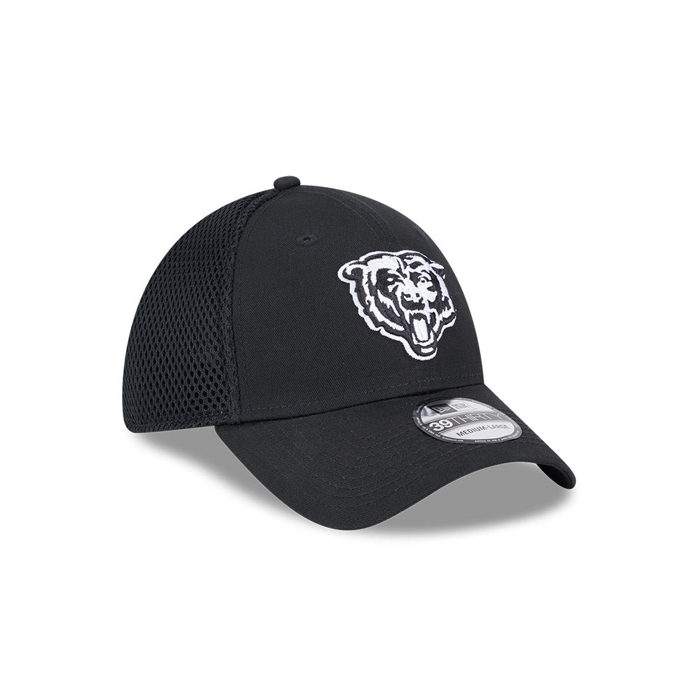 Chicago Bears New Era 39THIRTY Neo Black EG Flex Fit Hat