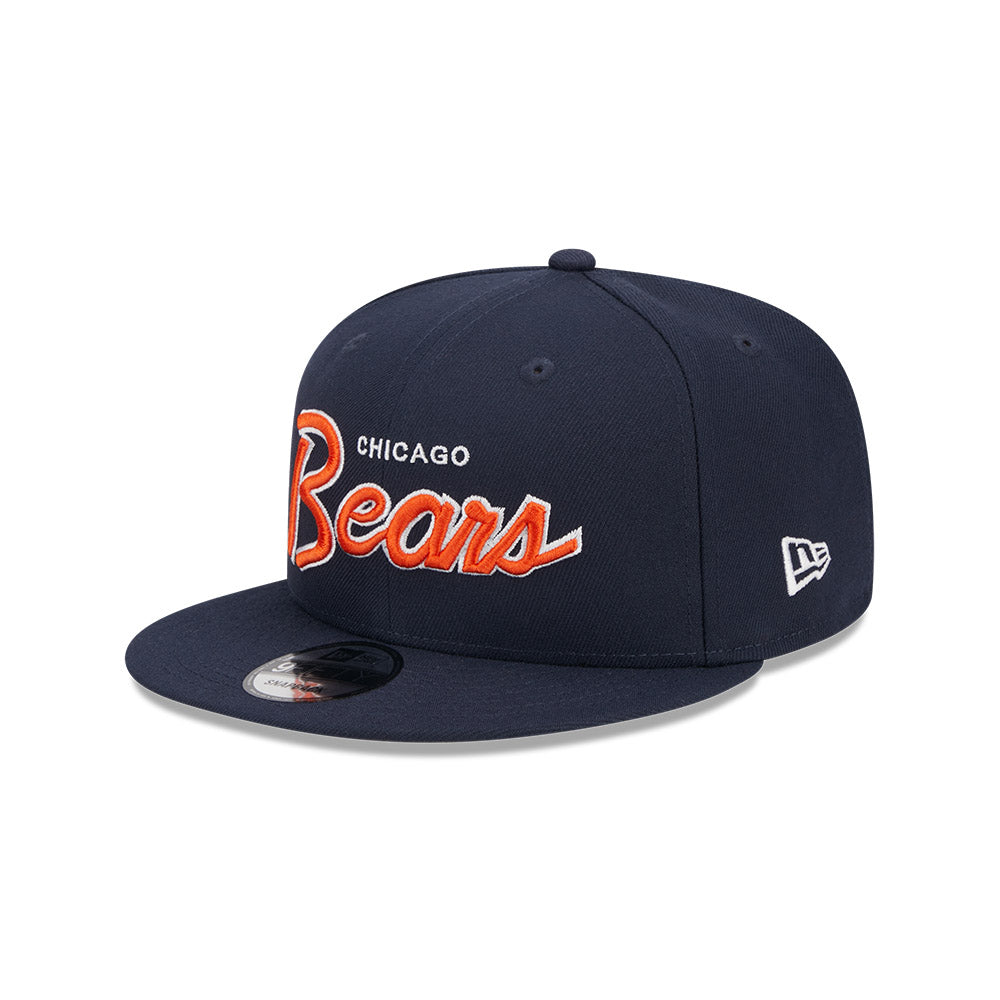 Chicago Bears New Era 9FIFTY EG Navy Script Snapback Hat