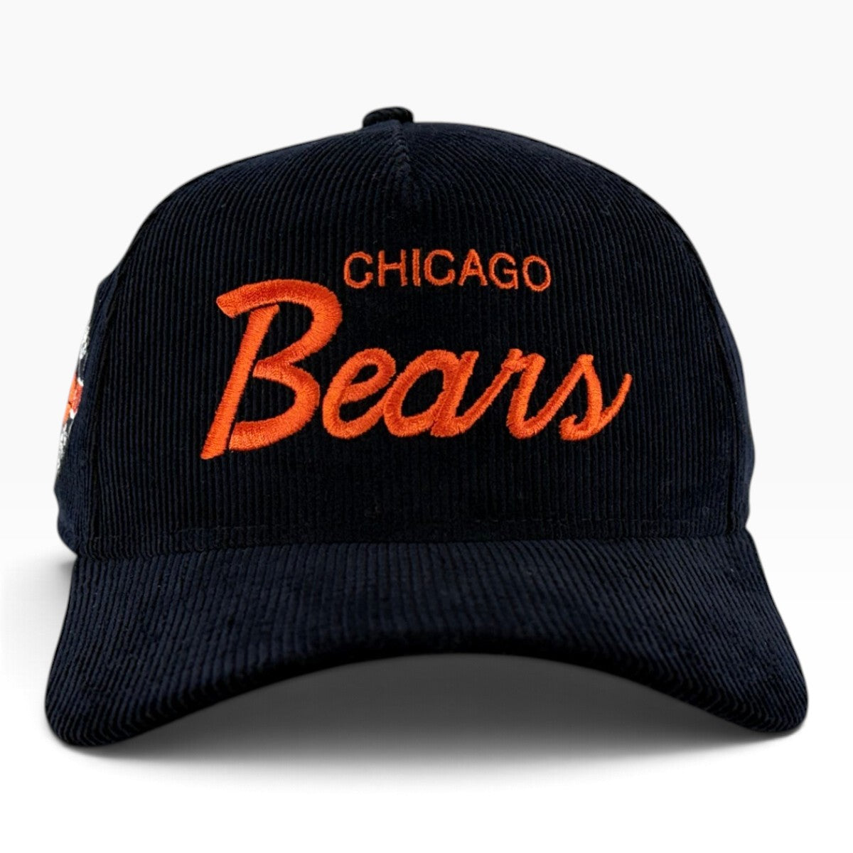 Chicago Bears New Era 9FORTY Navy A-Frame Corduroy Snapback Hat