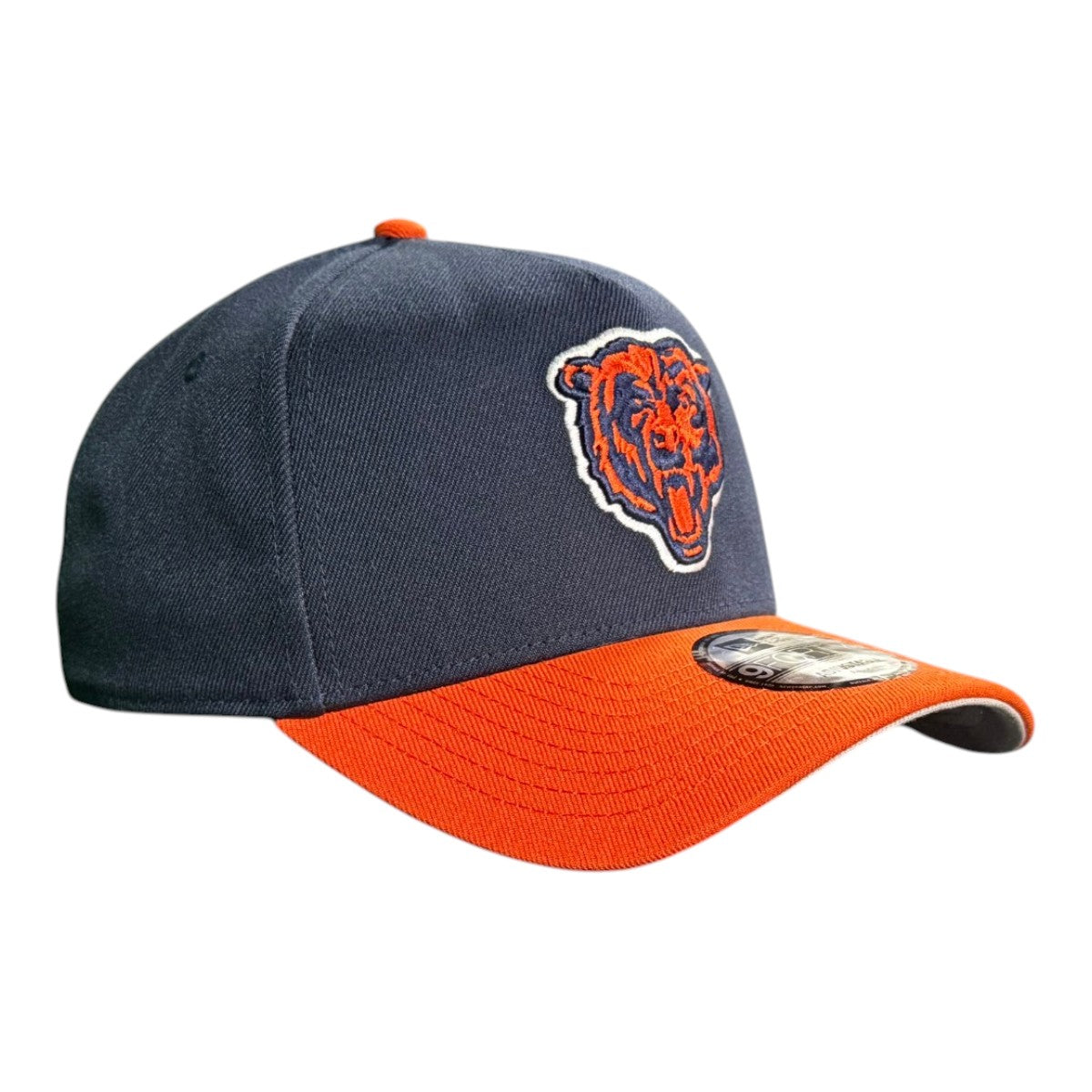 Chicago Bears New Era Navy/Orange 9FORTY A-Frame Adjustable Hat