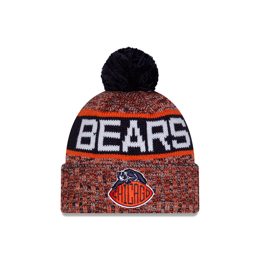 Chicago Bears New Era Youth Rivalry Pom Knit Hat