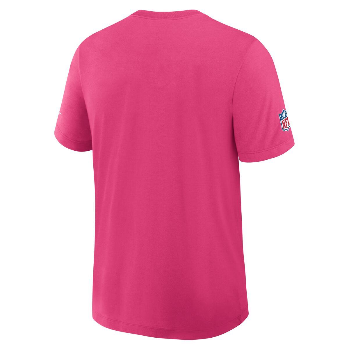 Chicago Bears Nike Men's Crucial Catch Pink T-Shirt